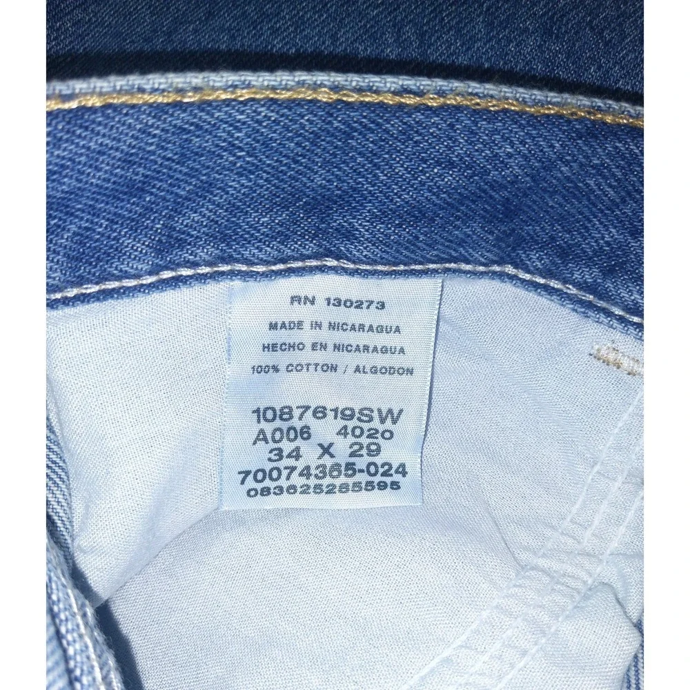 Rustler Wrangler Mens 34x29 Regular Fit Straight Leg Denim Jeans NWT